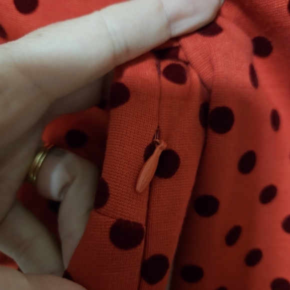 Boden polka-dot velvet like details size 4L - Picture 7 of 10